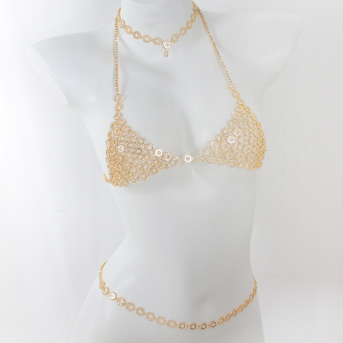Body Jewelry Kit - Модное колье с круглым сращением, женский