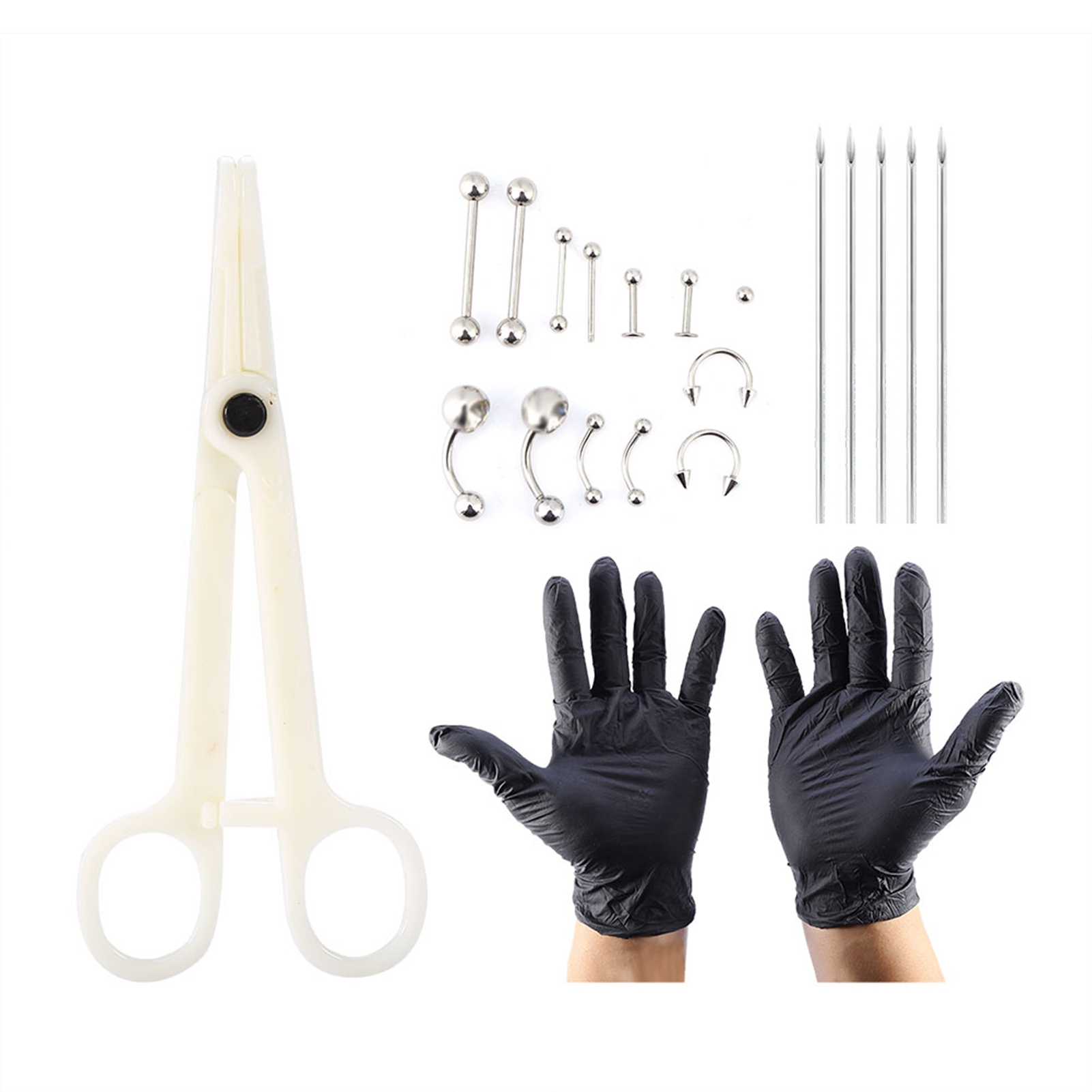 Body Jewelry Kit - 20 шт./компл. язык, нос, пупок, украшения
