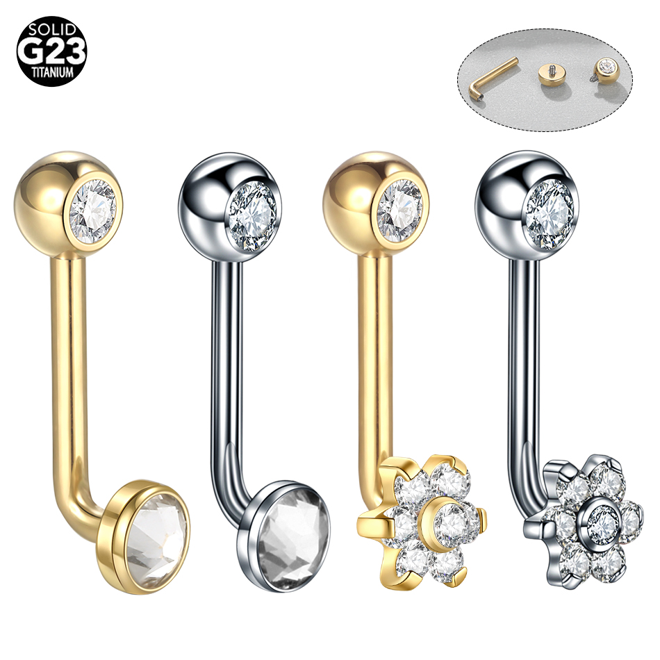 Body Jewelry Vch - 10 шт./лот титановый циркон Кристина вертикальный