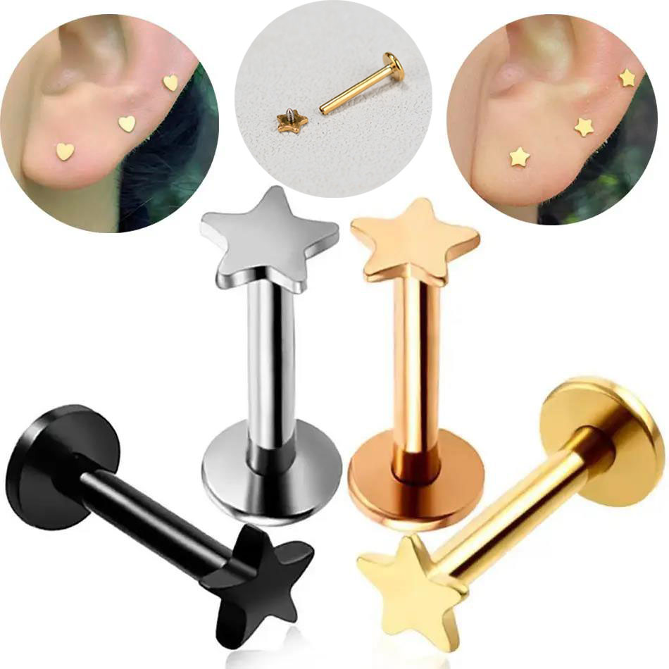 Body Jewelry Internally Threaded - 16 г пирсинг из титановой стали,