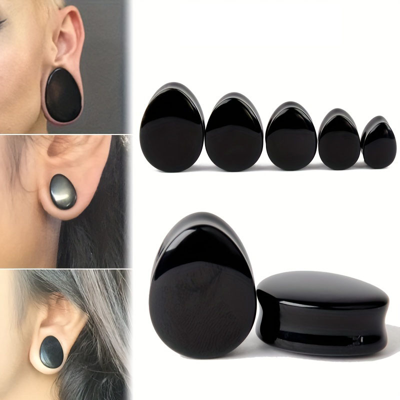 Body Jewelry Gauge Sizes - 1 пара мужских капель воды формы