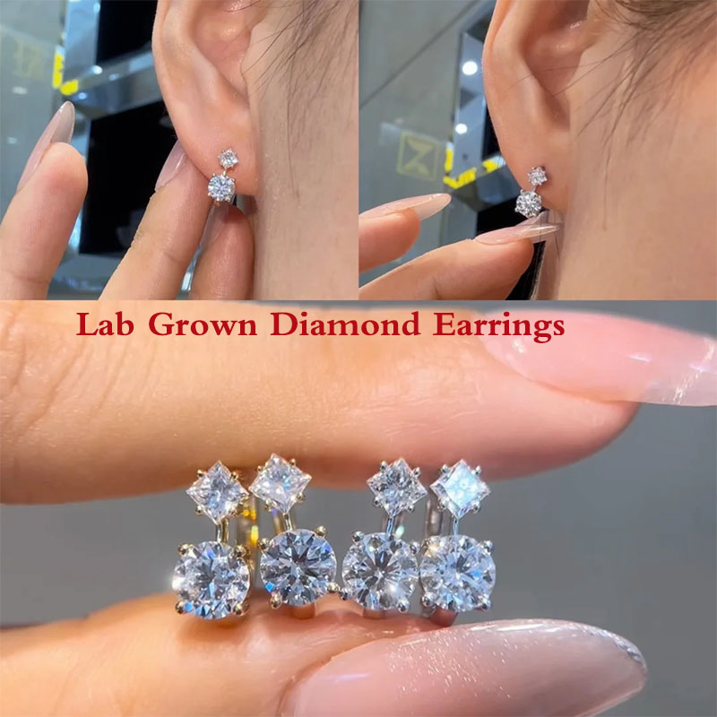 Body Jewelry Vch - Серьги-кольца с выращенными в лаборатории бриллиантами