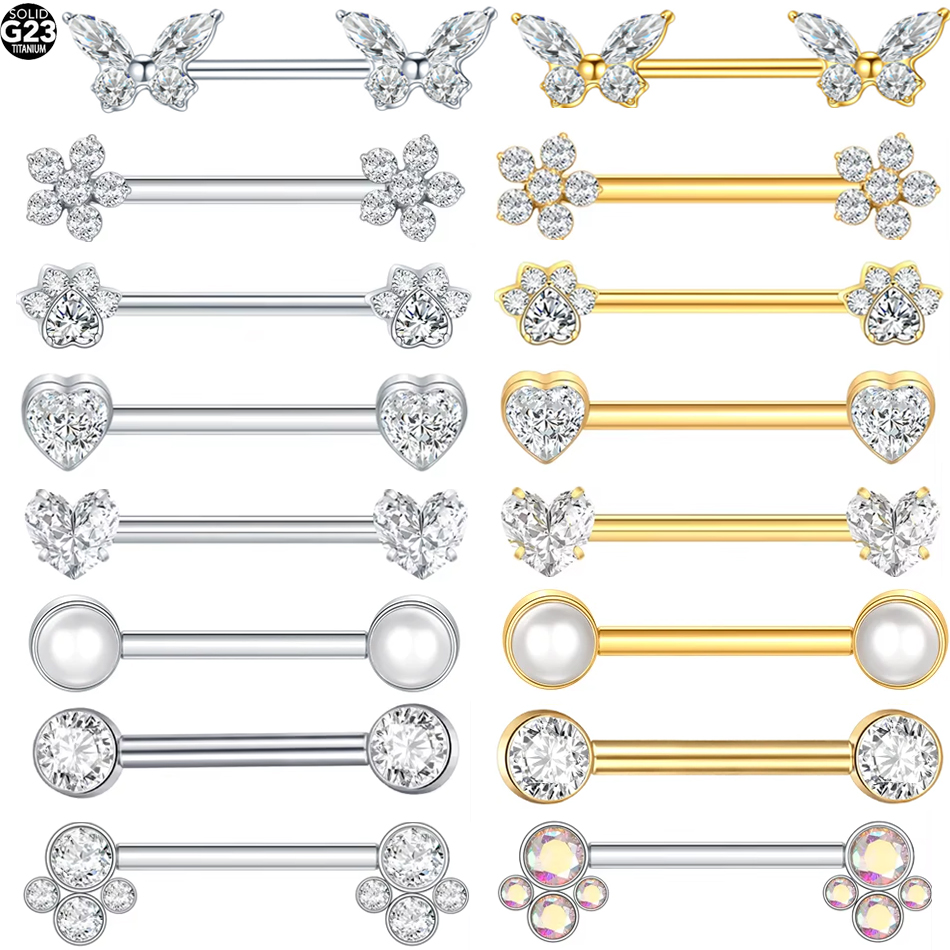 Body Jewelry Internally Threaded - 1 шт. Титановый пирсинг для соска