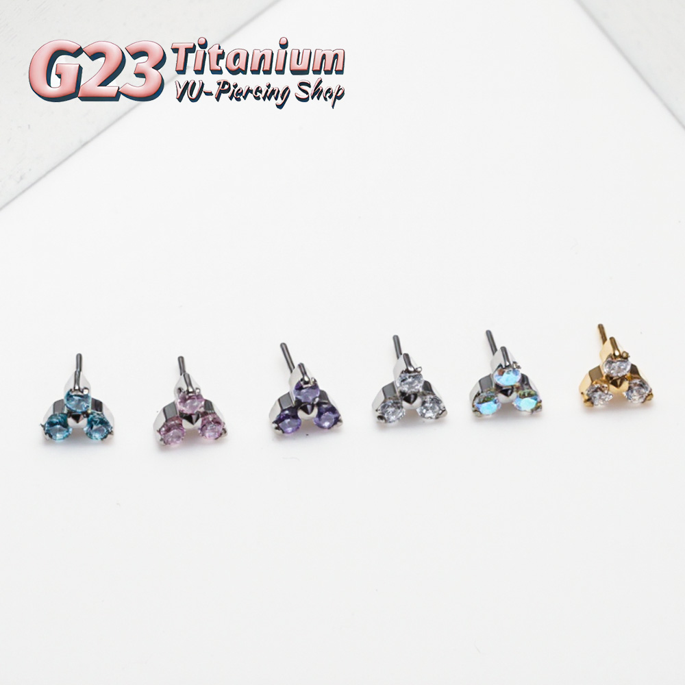 Body Jewelry Threadless - Сменный пуш-ин лабрет из титана ASTM