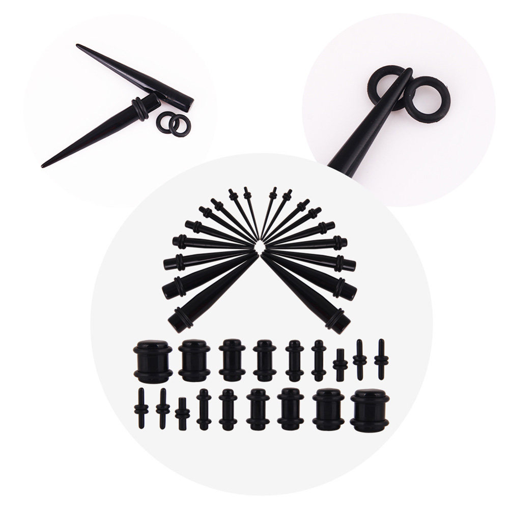 Body Jewelry Gauge Sizes - Набор из 36 предметов: конические расширители