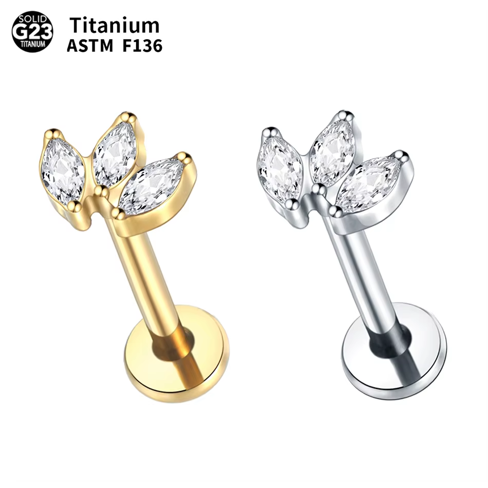 Body Jewelry Internally Threaded - 1 шт., титановые шпильки для пирсинга