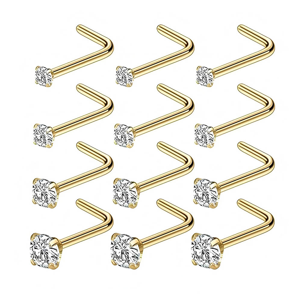 Body Jewelry Kit - Полный набор из 12 предметов, гипоаллергенные