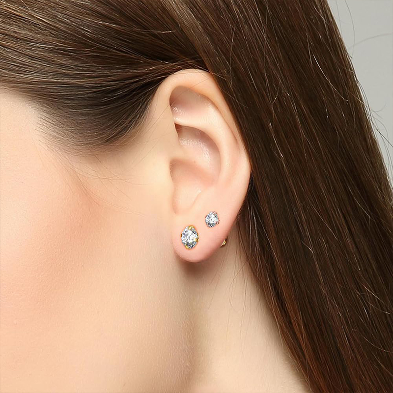 Серьги-гвоздики из титана 16G  – обзор и цена Body Jewelry Internally Threaded