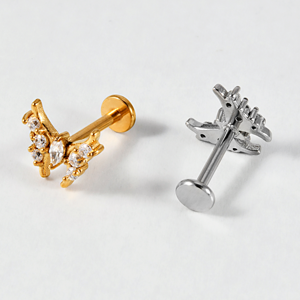 1 шт., шпильки для губ из нерж – обзор и цена Body Jewelry Internally Threaded