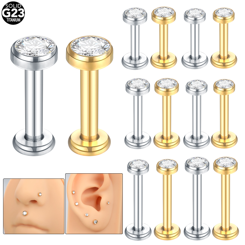 Серьги-гвоздики для пирсинга,  – обзор и цена Body Jewelry Internally Threaded