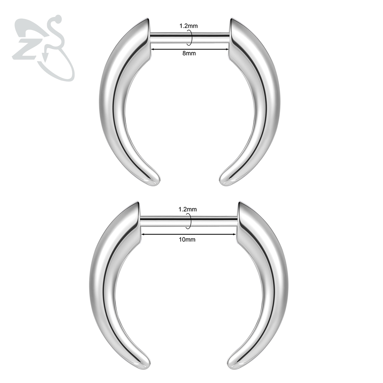 ZS 1 шт., 16 г, безрезьбовое к – обзор и цена Body Jewelry Threadless