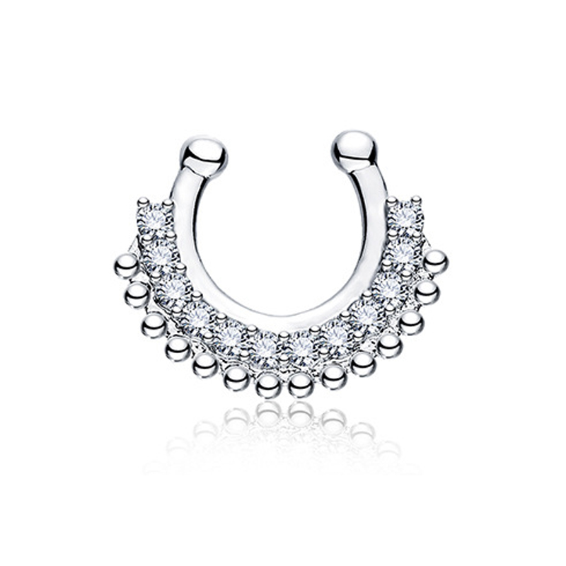 1 шт. U-образный поддельный кл – обзор и цена Body Jewelry Metal Types