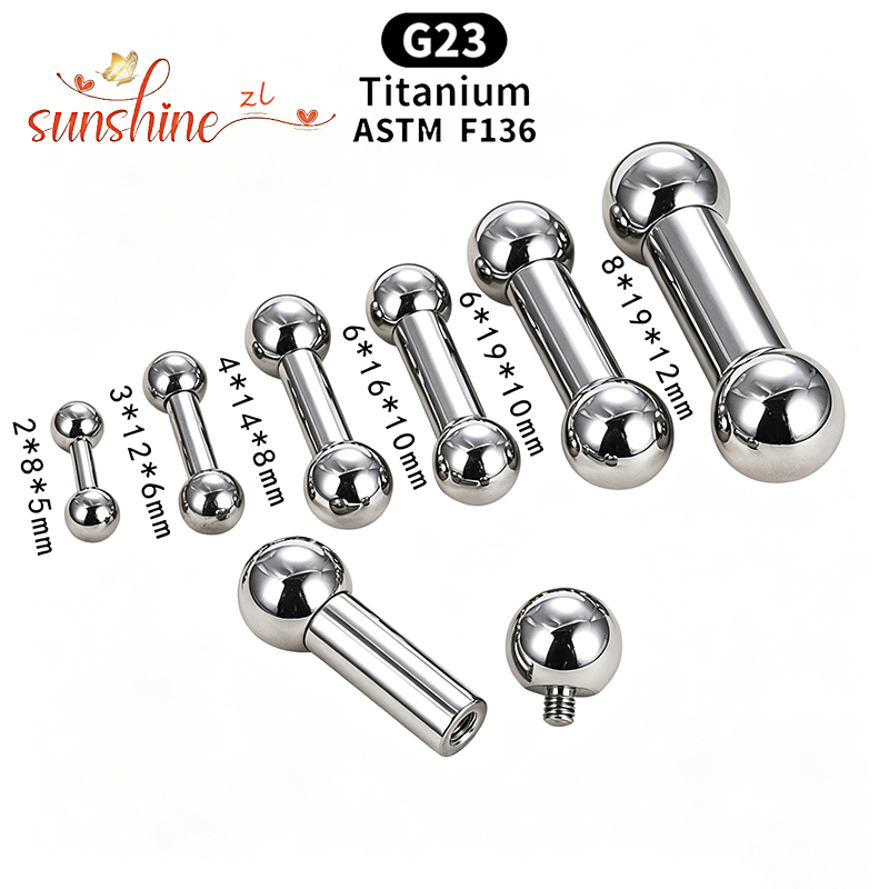 Имплантационный титан ASTM F13 – обзор и цена Body Jewelry Internally Threaded
