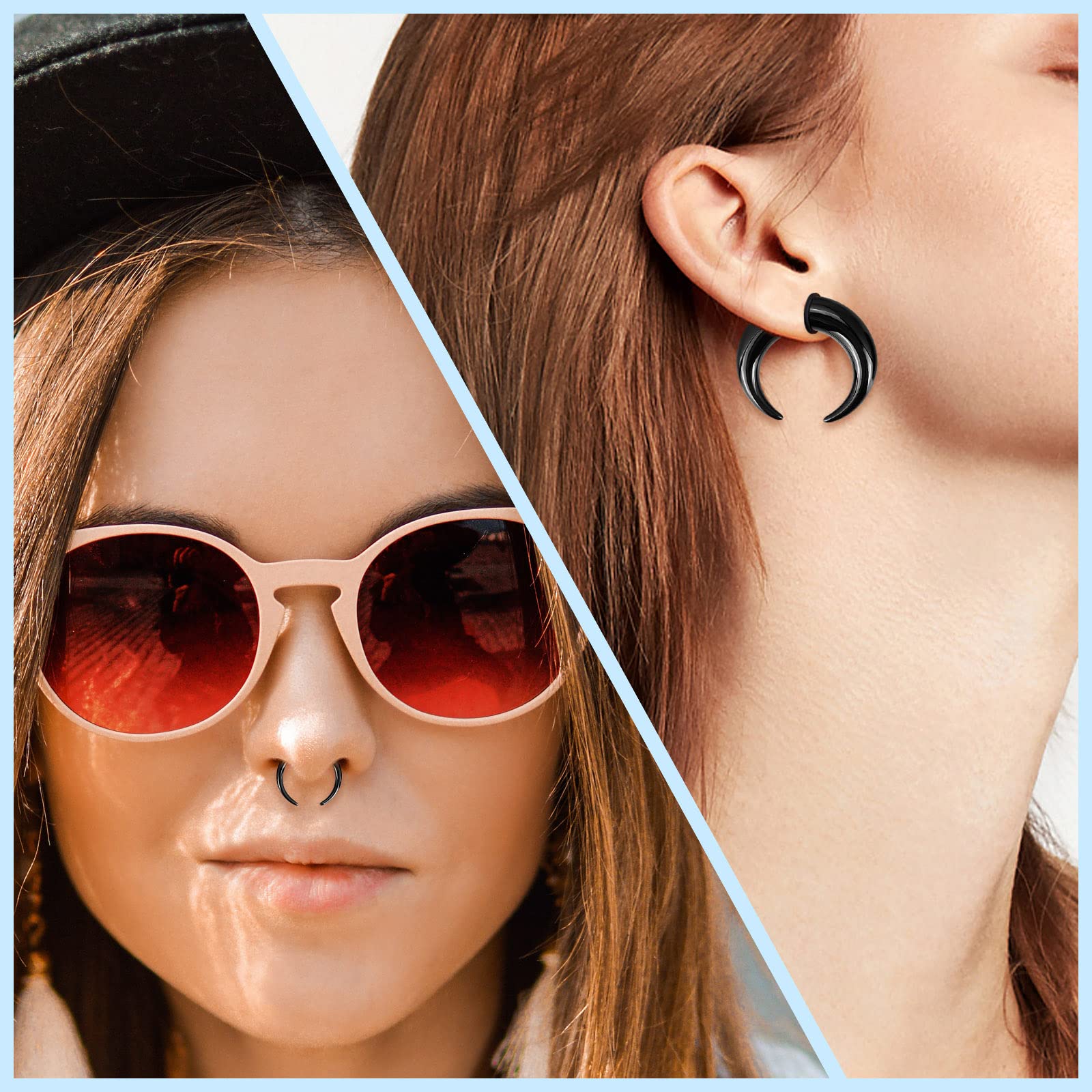 18 шт. акриловые конусы для пе – обзор и цена Body Jewelry Gauge Sizes