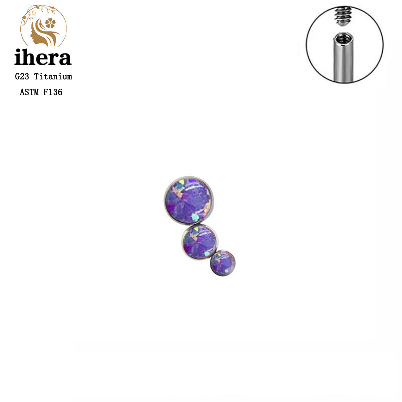 Серьги-гвоздики из титана G23  – обзор и цена Body Jewelry Internally Threaded