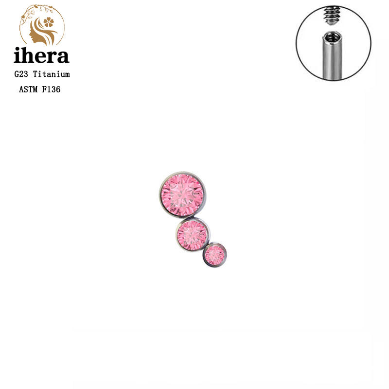 Серьги-гвоздики из титана G23  – обзор и цена Body Jewelry Internally Threaded