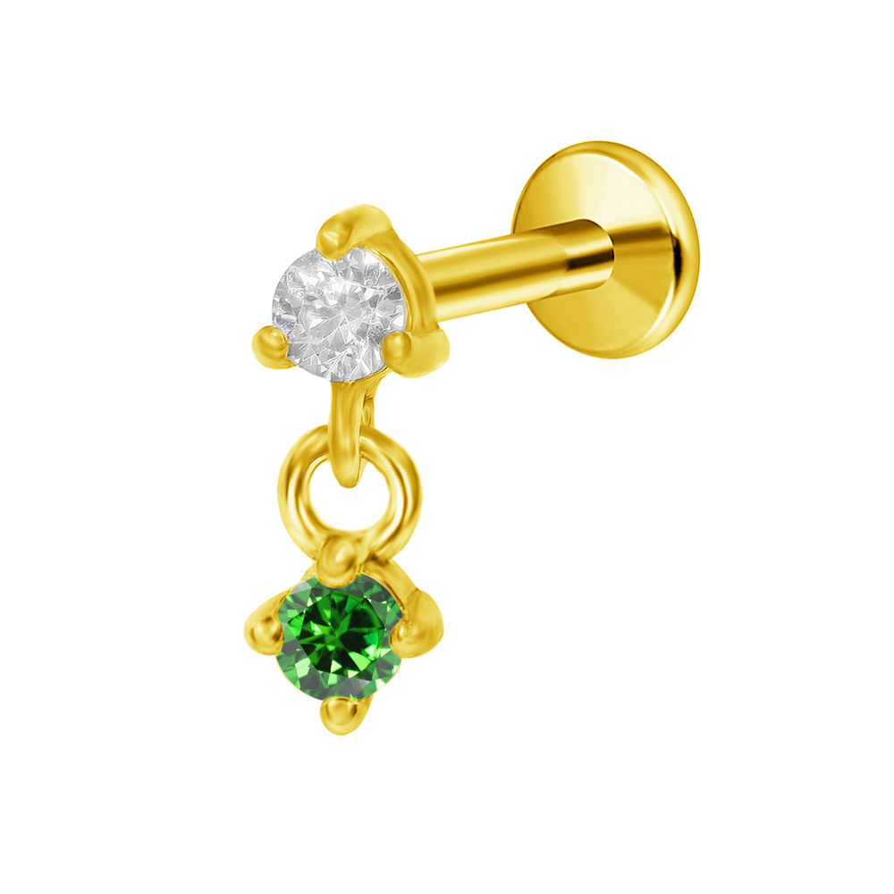 G23 Титановый кулон с луной и  – обзор и цена Body Jewelry Threadless