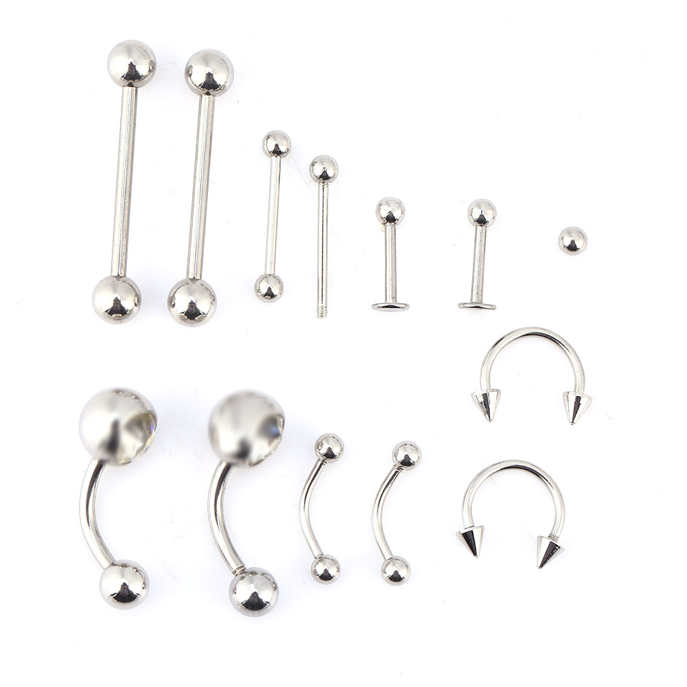 20 шт./компл. язык, нос, пупок – обзор и цена Body Jewelry Kit