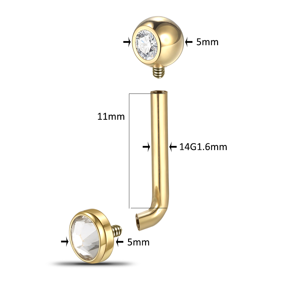 1 шт. имплантат из титанового  – обзор и цена Body Jewelry Vch