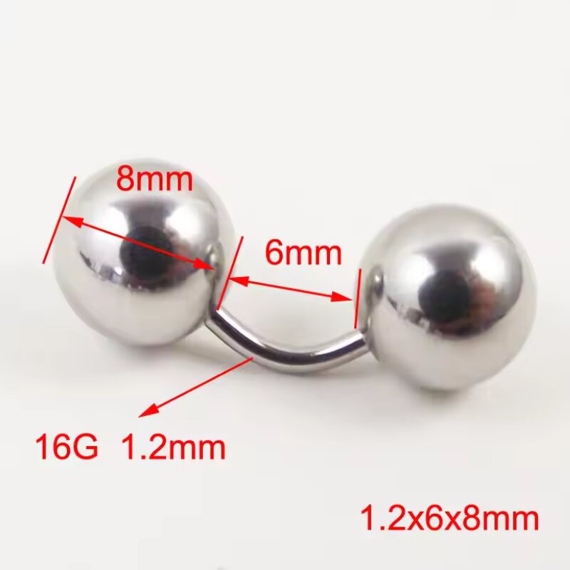 1 шт., большой шар, 316L, изог – обзор и цена Body Jewelry Vch