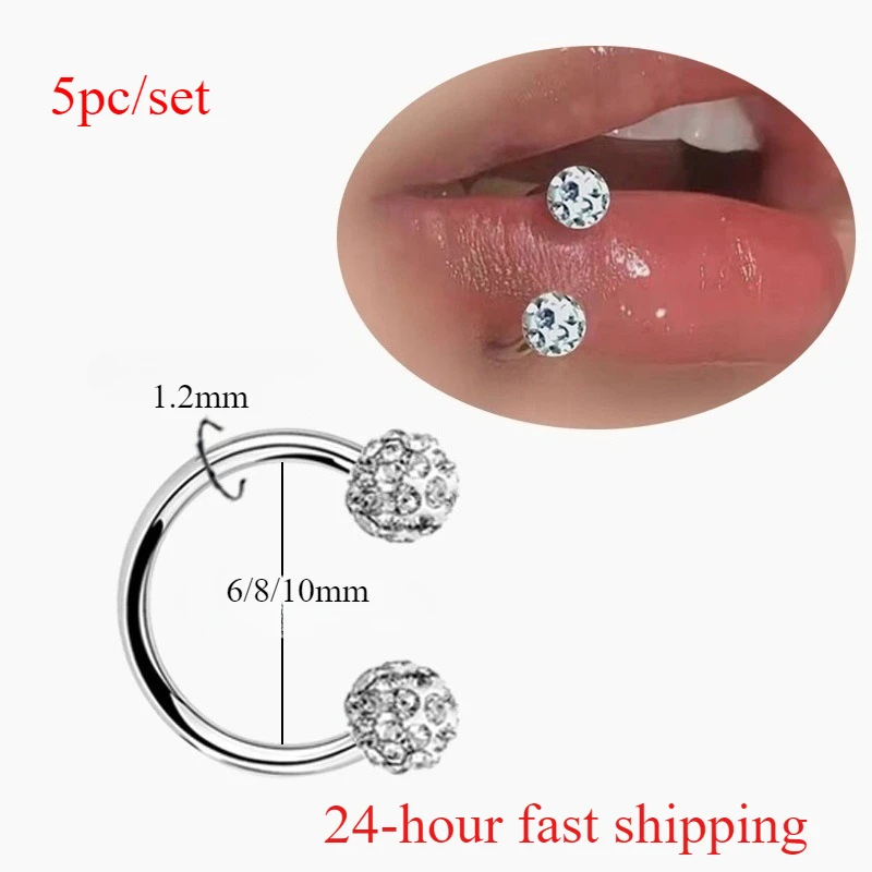 5 шт., шарик из нержавеющей ст – обзор и цена Body Jewelry Metal Types