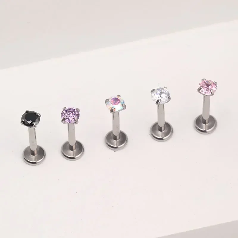 1 шт. G23 титановый пирсинг CZ – обзор и цена Body Jewelry Internally Threaded