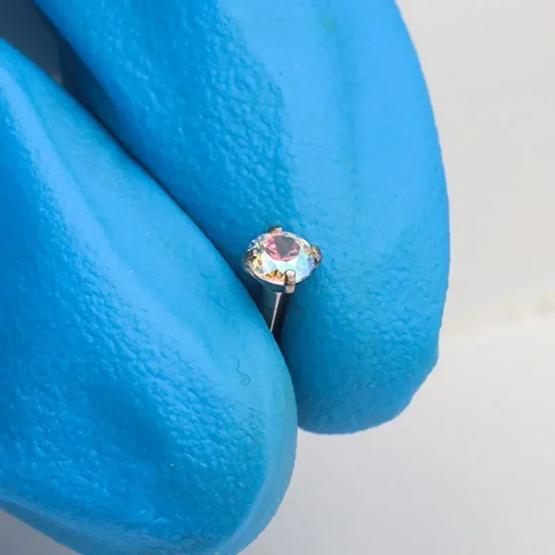 1 шт. G23 титановый пирсинг CZ – обзор и цена Body Jewelry Internally Threaded