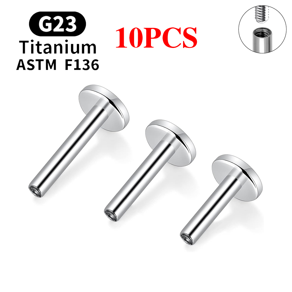 10 шт. G23 титановые серьги-гв – обзор и цена Body Jewelry Internally Threaded