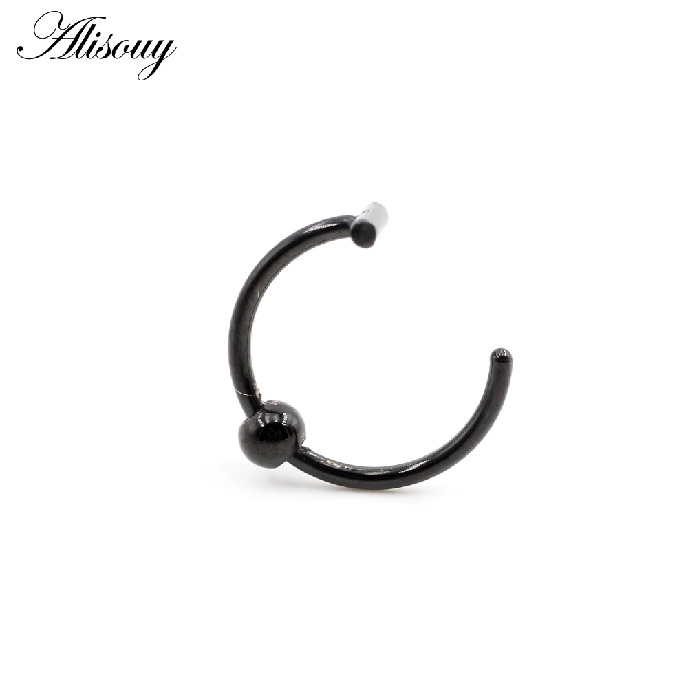 Цельное кольцо в носу из нержа – обзор и цена Body Jewelry Metal Types