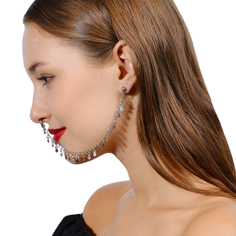 Кольцо-цепочка для носа, искус – обзор и цена Body Jewelry Indian