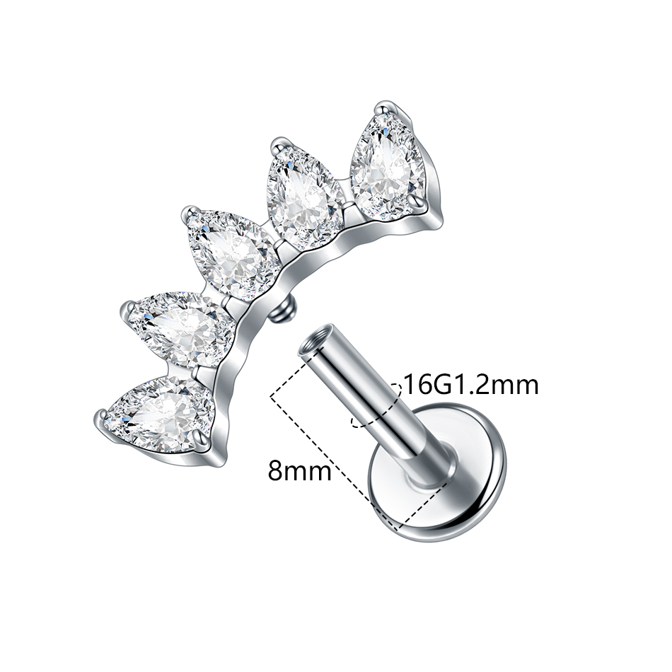 1 шт./5 шт. G23 титановые спир – обзор и цена Body Jewelry Internally Threaded