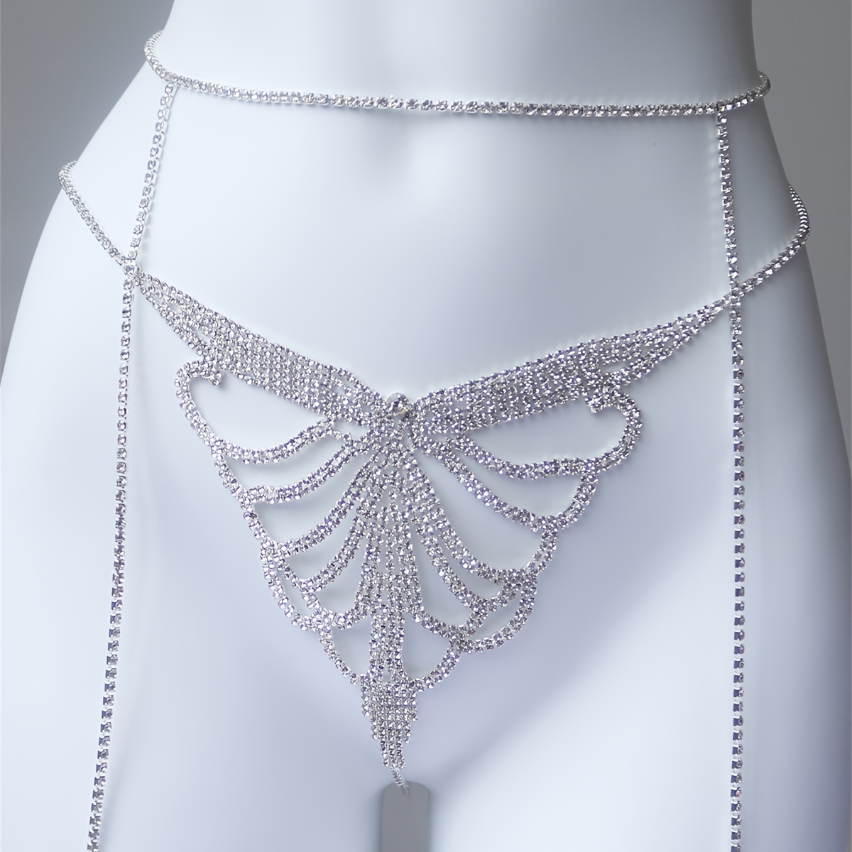 Многослойная Блестящая поясная – обзор и цена Body Jewelry Rhinestone