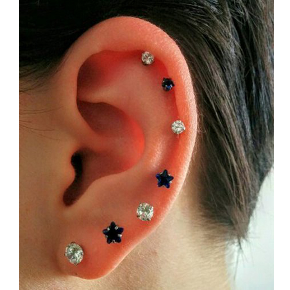 Серьги-гвоздики без резьбы с п – обзор и цена Body Jewelry Threadless